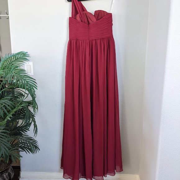 AW Grace Bridesmaid Prom Formal Special Occasion Wedding Guest Dress, 10, Red - Picture 7 of 9